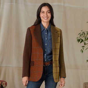 NWT Sunadance Catalog SOLANGE PATCHWORK BLAZER, size 2